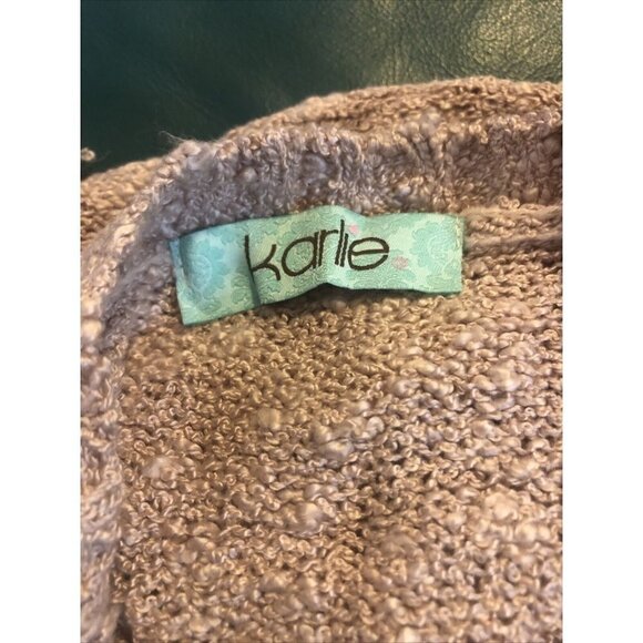 Karlie Women's Fringe Sweater Pink - Open Back , Size Large - Picture 9 of 9